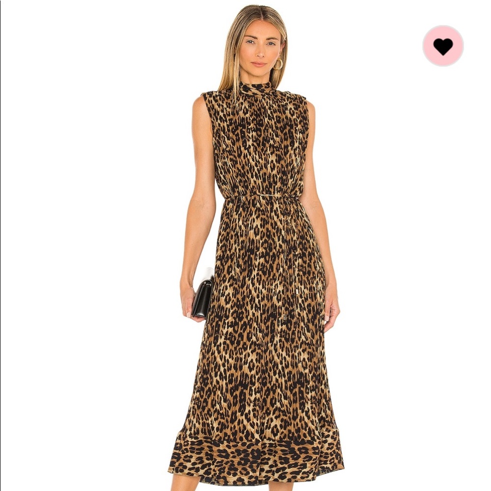 Milly Leapord Midi Dress